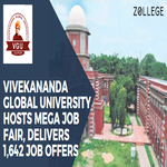 Vivekananda Global University Hosts Mega Job Fair Delivers 1642 Job Offers